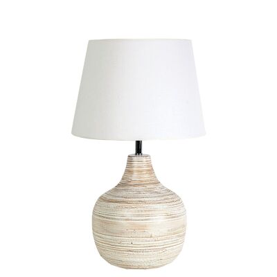 BAMBOO LAMP WITH SCREEN 36X36X60CM HM11019