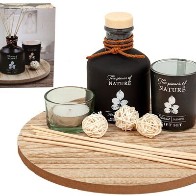 SET AROMATHÉRAPIE Vanille 23X23X10CM HM843158