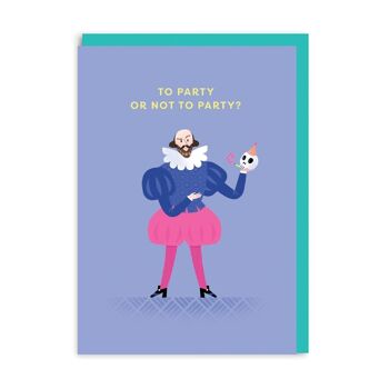 Shakespeare To Party Carte de vœux (8901)