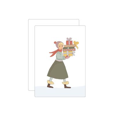 Paquetes navideños | tarjeta postal
