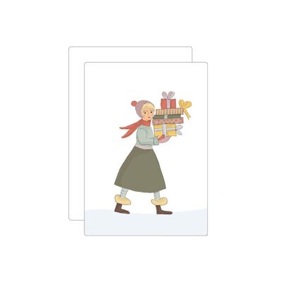 Weihnachtspakete | Postkarte