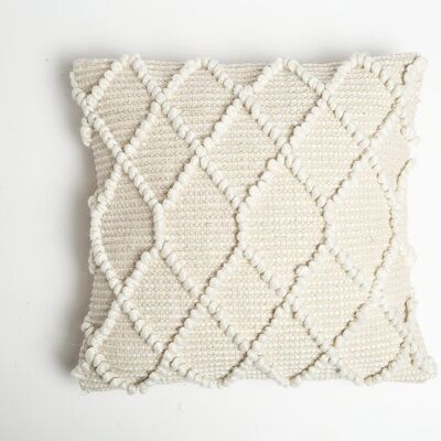 Handwoven Textured Cotton Cushion Cover