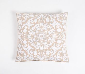 Housse de coussin botanique brodée 5