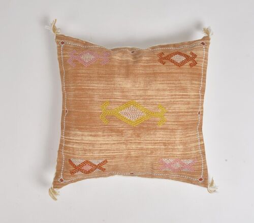 Embroidered Ginger Cushion cover