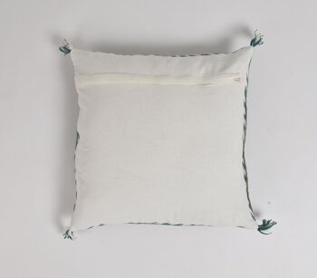 Housse de coussin brodée Sauge 3