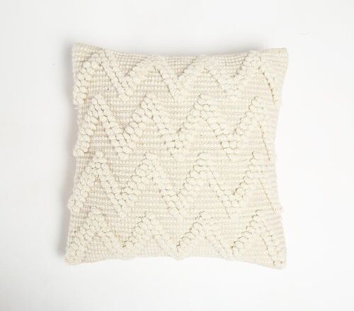 Handwoven Zig Zag Cotton Cushion Cover