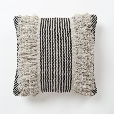 Monochrome Shaggy Tufted cushion cover