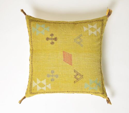 Embroidered Kantha Cushion cover
