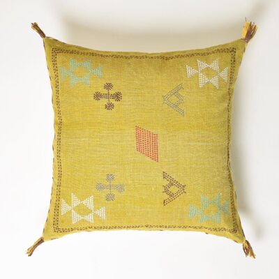 Embroidered Kantha Cushion cover