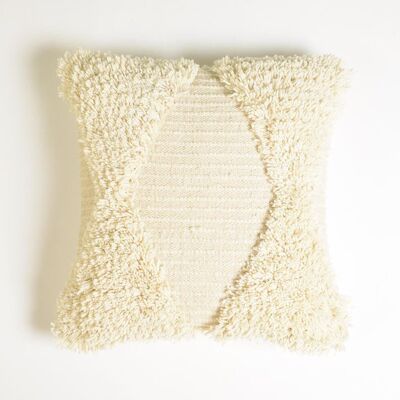 Handwoven Tufted Neutral Cushion cover