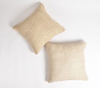 Housse de coussin texturée en blé 4