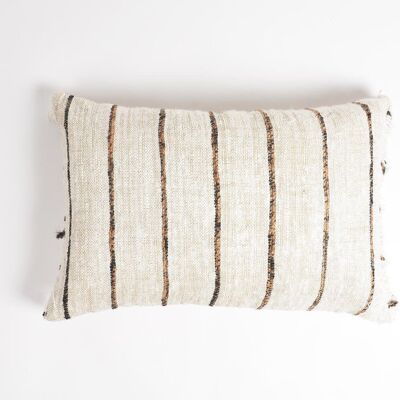 Line striped lumbar pillow cover
