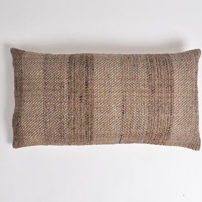 Handwoven Cocoa Striped pillow cover