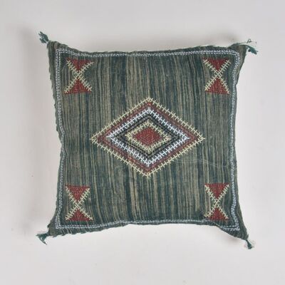 Embroidered Forest Cushion cover