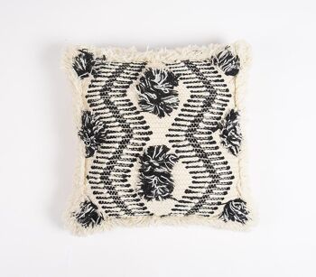 Housse de coussin en jute tissée à la main 1