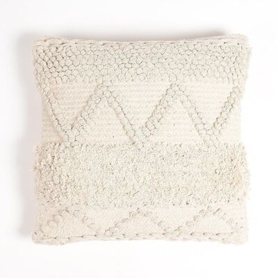 Hand Tufted Cotton Cushion Cover