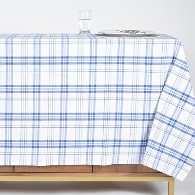 Tartan Checks 4-Seater Cotton Tablecloth