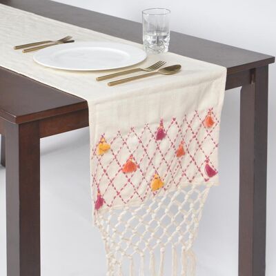 Nappe e runner con design a rete