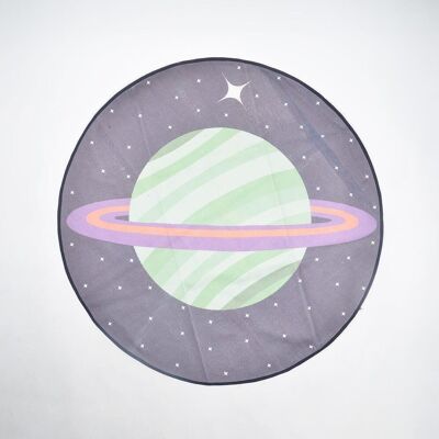 Bedruckter Teppich „Saturn“ für Kinder