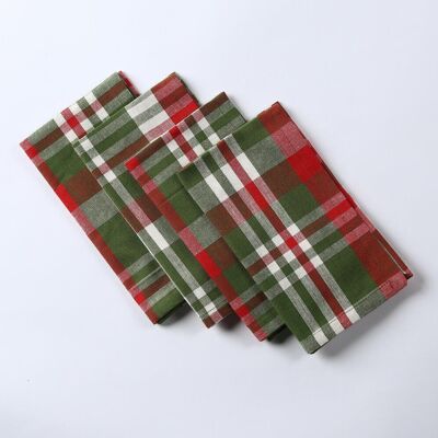 Contrast Plaid Napkins (set of 4)