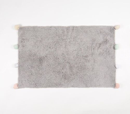 Tufted Greyscale Bath mat