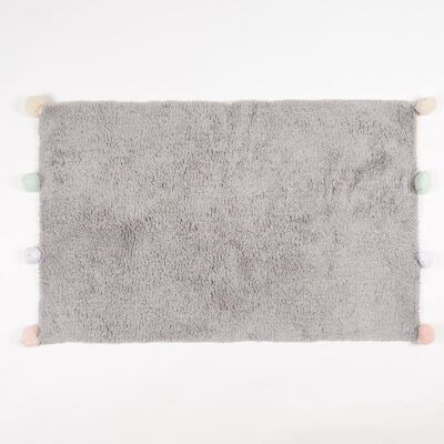 Tufted Greyscale Bath mat