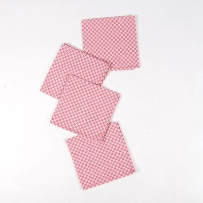 Handwoven Red Table Napkins (Set of 4)