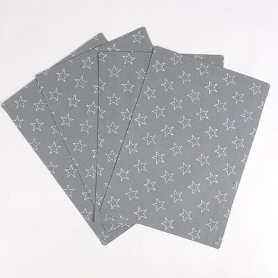 Sets de table imprimés étoiles (lot de 4)