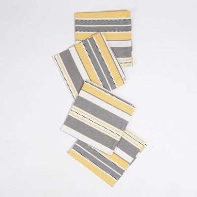 Striped Handloom Kitchen Napkins (set of 4)