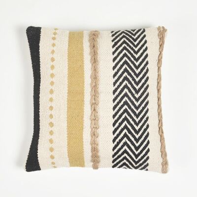 Handwoven Cotton Striped Cushion Cover