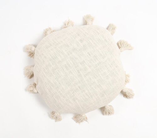 Tasseled Round Classic Cushion Cover