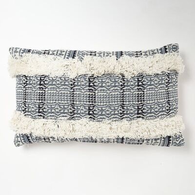 Textured & Printed Lumbar Cushion Cover