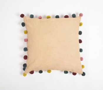 Housse de coussin épaisse teinte monotone 6