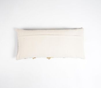 Housse de coussin lombaire texturée en coton tissé à la main 6