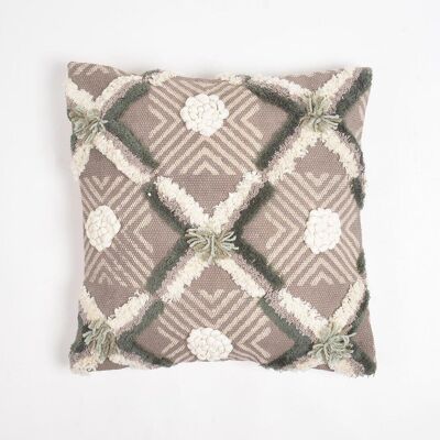 Embroidered Bisect Cotton Cushion Cover