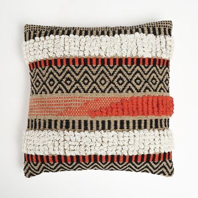 Textured Cushion Cover with Tufts