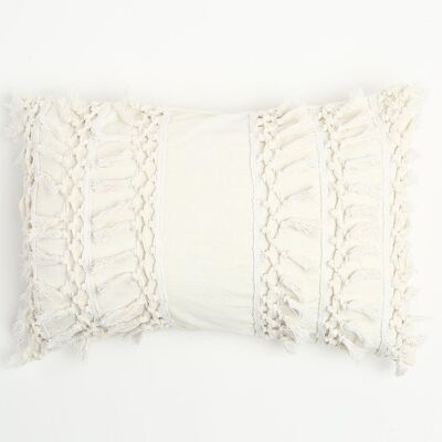 Tassel Embellished Cushion Cover