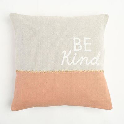 Colorblock Typographic Cushion cover