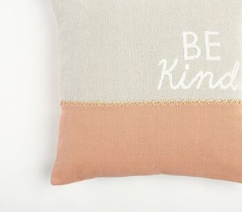 Housse de coussin typographique Colorblock 2