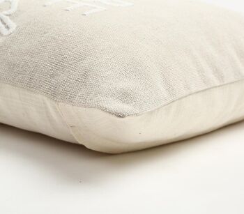 Housse de coussin typographique Colorblock 3