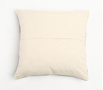 Housse de coussin tissée gris sourd 4