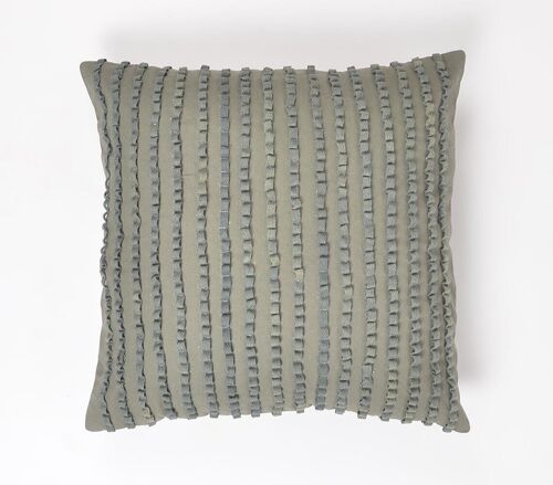 Embellished Cushion Pewter Cover