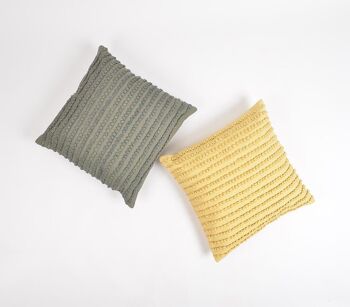 Housse de coussin embellie en étain 8