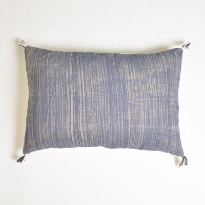 Handwoven Cobalt lumbar pillow cover