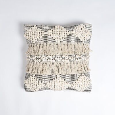 Textured & Tasseled Cushion cover