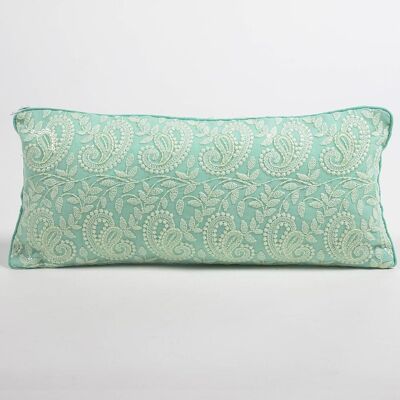 Paisley Hand Embroidered Lumbar Cushion Cover