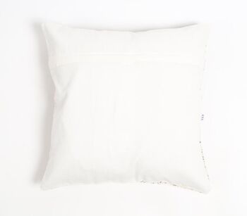 Housse de coussin botanique en coton imprimé en bloc, 18 x 18 pouces 3