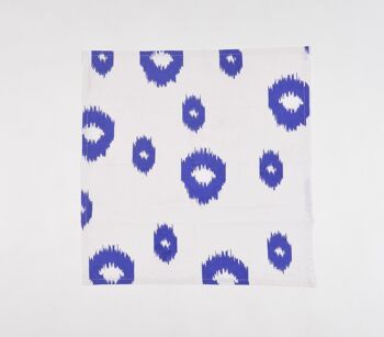 Lot de 4 - Serviettes de table imprimées indigo 2