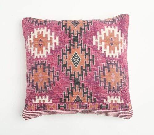 Diamond Patterned Cotton Cushion Cover, 20 x 20 inches