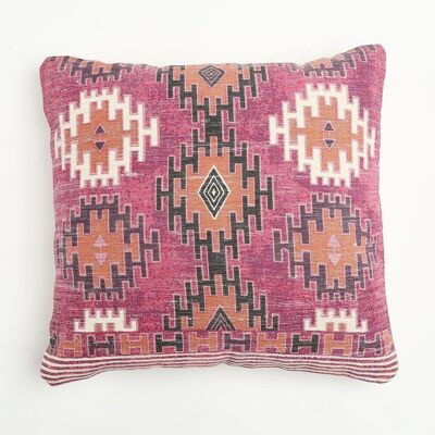 Diamond Patterned Cotton Cushion Cover, 20 x 20 inches